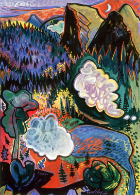 New Moon over Heart Lake